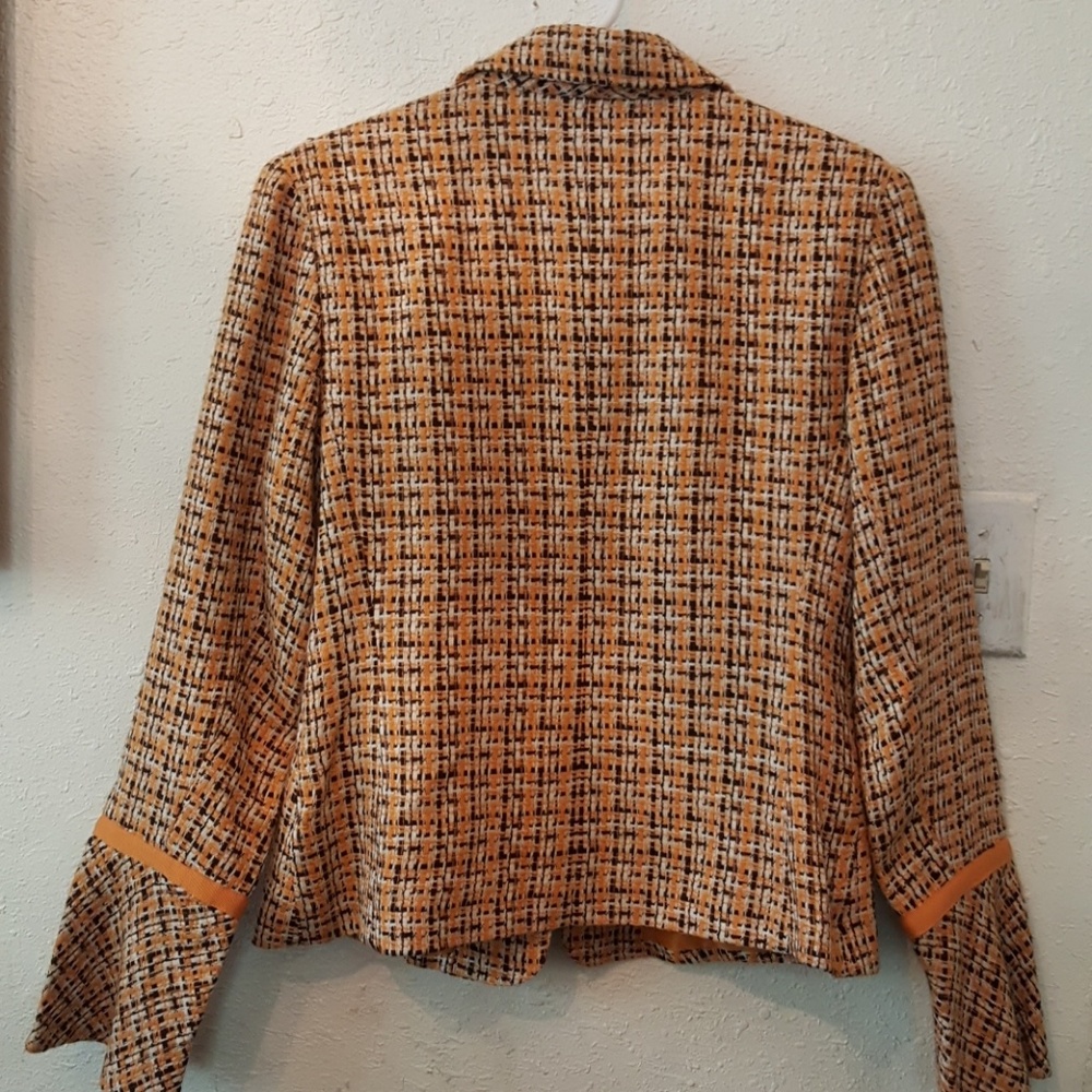 Metro Style tweed brown orange jacket - Picture 4 of 4